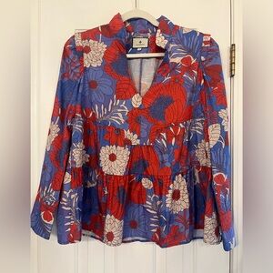 Tuckernuck Bristol Top in Blue Rhapsody Size Small